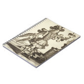 Carnet Costume pour un marchand de plume, pub. par Gerard (Côté gauche)