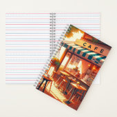 Carnet Cosy Anime Cafe Art 90s Vibe Emotional Cityscape (À l'intérieur)