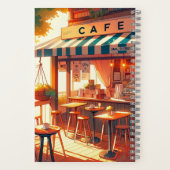 Carnet Cosy Anime Cafe Art 90s Vibe Emotional Cityscape (Verso)