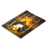 Carnet Cosy Halloween Ghost & Black Cat Campfire Art (Côté gauche)