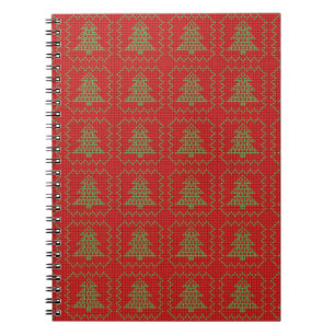 Carnet Cosy sapin de Noël affreux pull à damiers motif