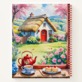 Carnet Cosy vue sur le gîte avec thé et gâteaux (Dos)