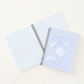 Carnet Côte d'Amalfi, Italie, Art Voyage, Preppy, Bleu (Intérieur)