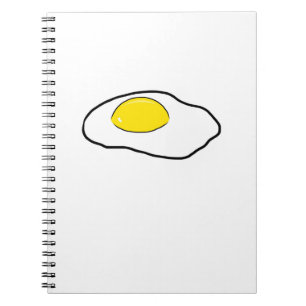 Carnet Côté ensoleillé de dessin d'oeufs pochés de ba