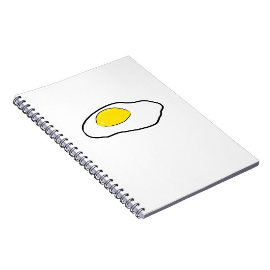 Carnet Côté ensoleillé de dessin d'oeufs pochés de bande (Côté Droit)