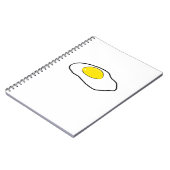 Carnet Côté ensoleillé de dessin d'oeufs pochés de bande (Côté gauche)