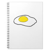 Carnet Côté ensoleillé de dessin d'oeufs pochés de bande (Devant)