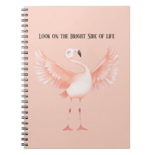 Carnet Coté lumineux de la vie Flamant rose