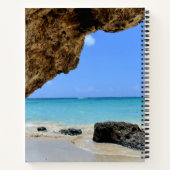 Carnet Côte tropicale de plage avec un Big Rock (Dos)