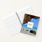 Carnet Côte tropicale de plage avec un Big Rock (Intérieur)
