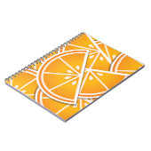Carnet Cotés orange funky (Côté gauche)