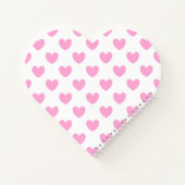 Carnet Coton Candy Pink coeurs sur blanc (Dos)