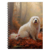 Carnet Coton De Tulear en automne Leaves automne Inspire (Devant)