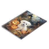 Carnet Coton De Tulear Halloween Avec Peur Citrouille (Côté gauche)