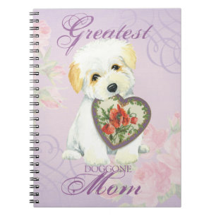 Carnet Coton de Tulear Heart Mom