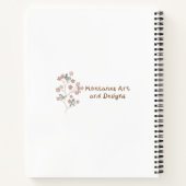 Carnet Coton vert mignon et rose illustré Botanical (Dos)