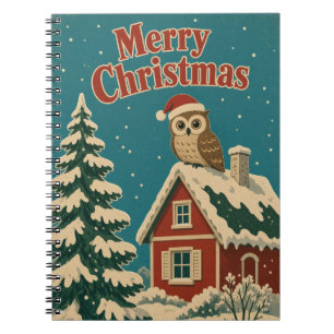 Carnet Cottage de la chouette Animaux Noël