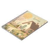 Carnet Cottage fleuri/printanier (Côté gauche)