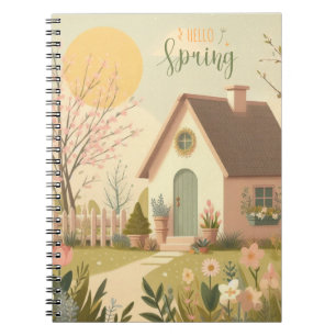 Carnet Cottage fleuri/printanier