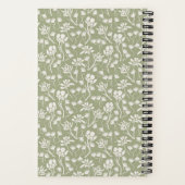 Carnet Cottage Floral Sage Green (Verso)