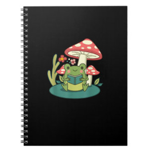 Carnet Cottagecore Forêt de Champignons Crapaud Goblincor