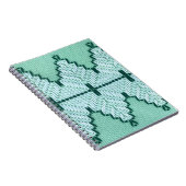 Carnet Couchage en fil textile rétro, pulsation graphique (Côté Droit)