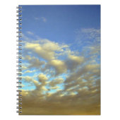 Carnet Couche d'or de nuage et ciel bleu (Devant)