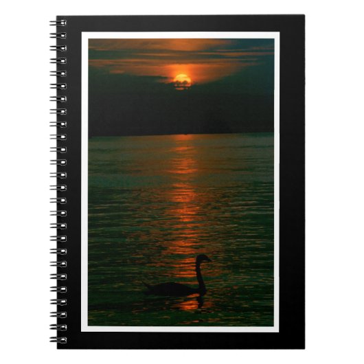 Carnet Coucher de soleil à Montreux Notebook (Devant)