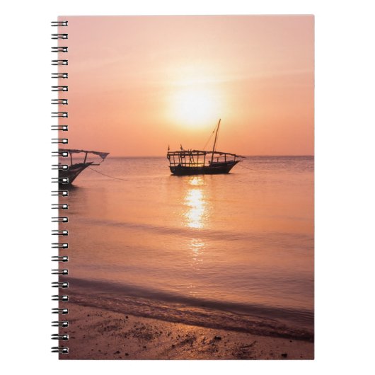 Carnet Coucher de soleil à Zanzibar (Devant)