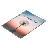 Carnet Coucher de soleil aux pissenlits (Côté gauche)