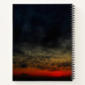 Carnet Coucher de soleil avant la tempête Monogramme (Dos)