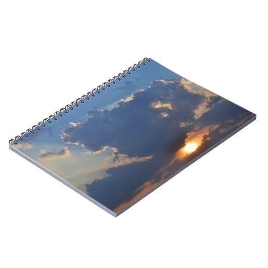 Carnet Coucher de soleil avec formation Teacup Cloud par (Côté gauche)