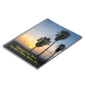 Carnet Coucher de soleil avec palmes à Venice Beach Calif (Côté gauche)