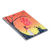 Carnet Coucher de soleil Ballerina et Chat (Côté Droit)