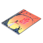 Carnet Coucher de soleil Ballerina et Chat (Côté gauche)