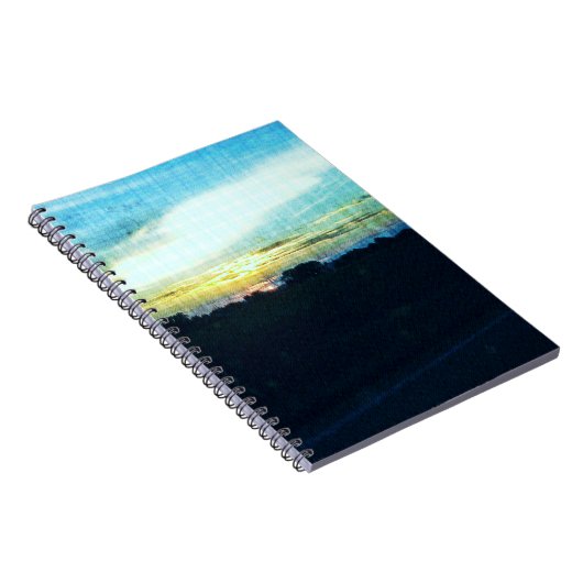 Carnet Coucher de soleil bleu (Côté Droit)