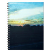 Carnet Coucher de soleil bleu (Devant)