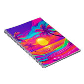 Carnet Coucher de soleil bleu et orange (Côté Droit)