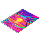 Carnet Coucher de soleil bleu et orange (Côté gauche)