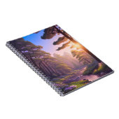 Carnet Coucher de soleil dans la pinède luxuriante (Côté Droit)