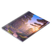 Carnet Coucher de soleil dans la pinède luxuriante (Côté gauche)