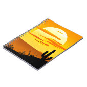 Carnet Coucher de soleil dans le désert du Sud-Ouest avec (Côté gauche)