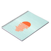 Carnet Coucher de soleil dans l'océan - arrière - plan ra (Côté gauche)