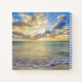 Carnet Coucher de soleil d'Aruba au-dessus de la mer mobi (Dos)