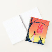 Carnet Coucher de soleil de Ballerina et Chat (Intérieur)