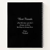 Carnet Coucher de soleil de Ballerina et Chat (Dos)