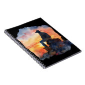 Carnet Coucher de soleil de Cowboy. (Côté Droit)