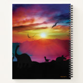 Carnet Coucher de soleil de Dinosaur (Dos)