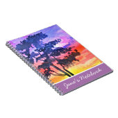 Carnet Coucher de soleil Dream paysage aquarelle art (Côté Droit)