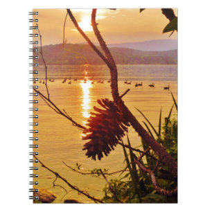 Carnet Coucher de soleil du lac Pinecone